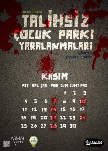 talıhsız cocuk parkı yaralanmaları